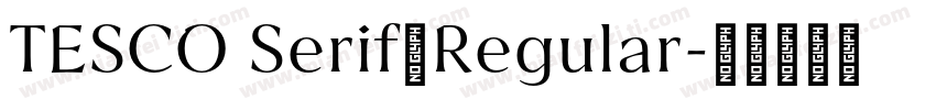 TESCO Serif◆Regular字体转换